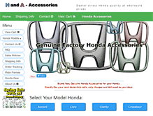 Tablet Screenshot of handa-accessories.com